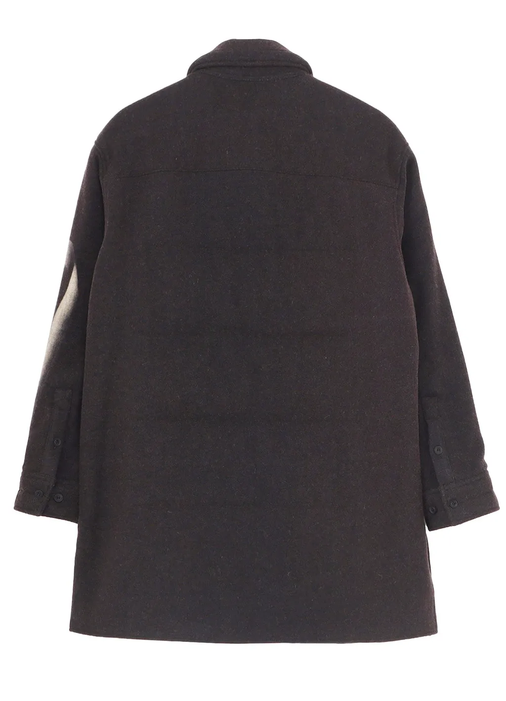 Wool Tweed Gusset Collar Padded Blouse