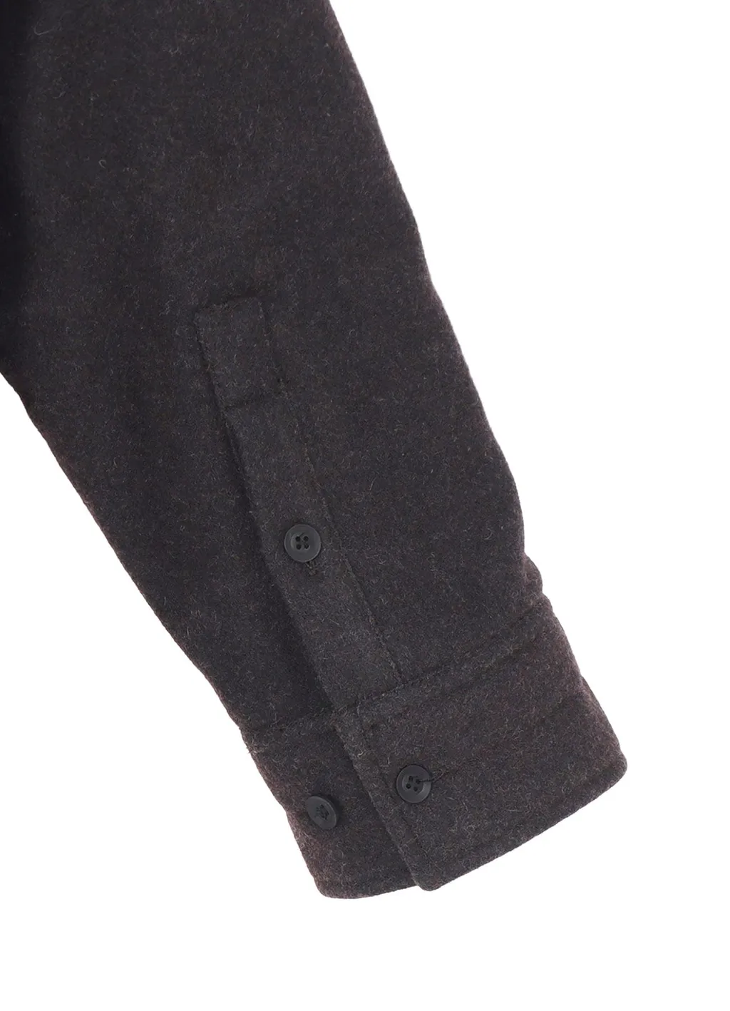 Wool Tweed Gusset Collar Padded Blouse