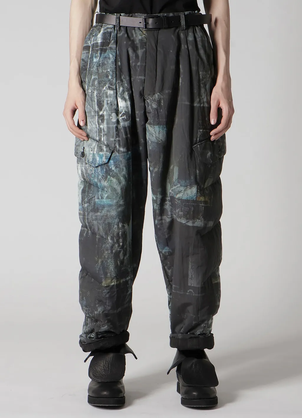Diagonal Fpadded Printed Pants