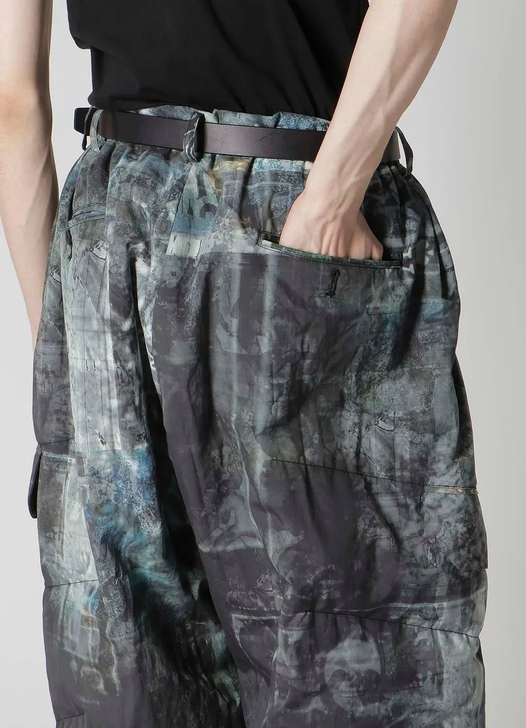 Diagonal Fpadded Printed Pants