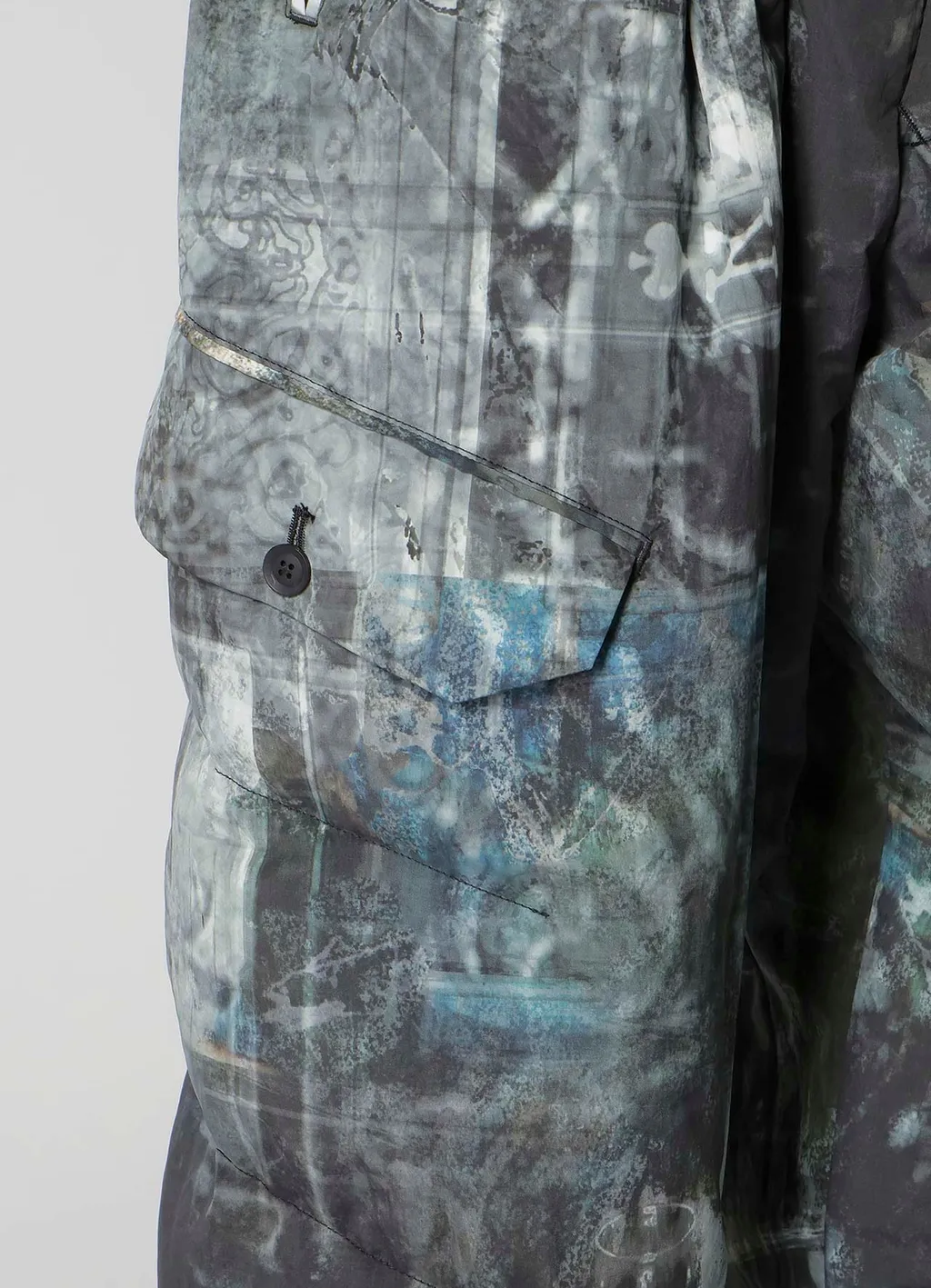 Diagonal Fpadded Printed Pants