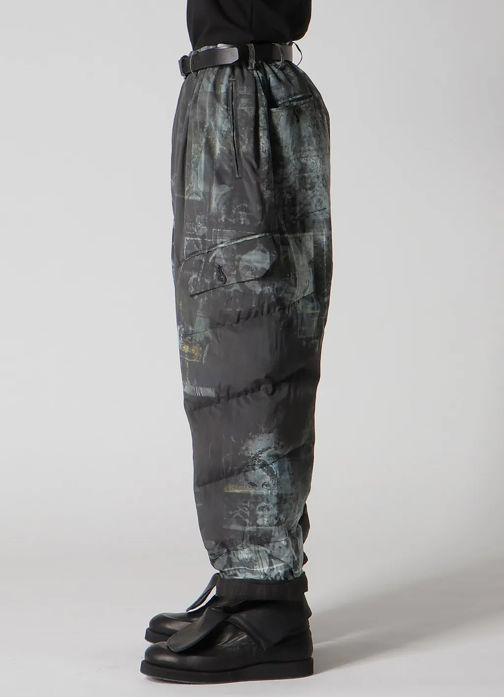 Diagonal Fpadded Printed Pants