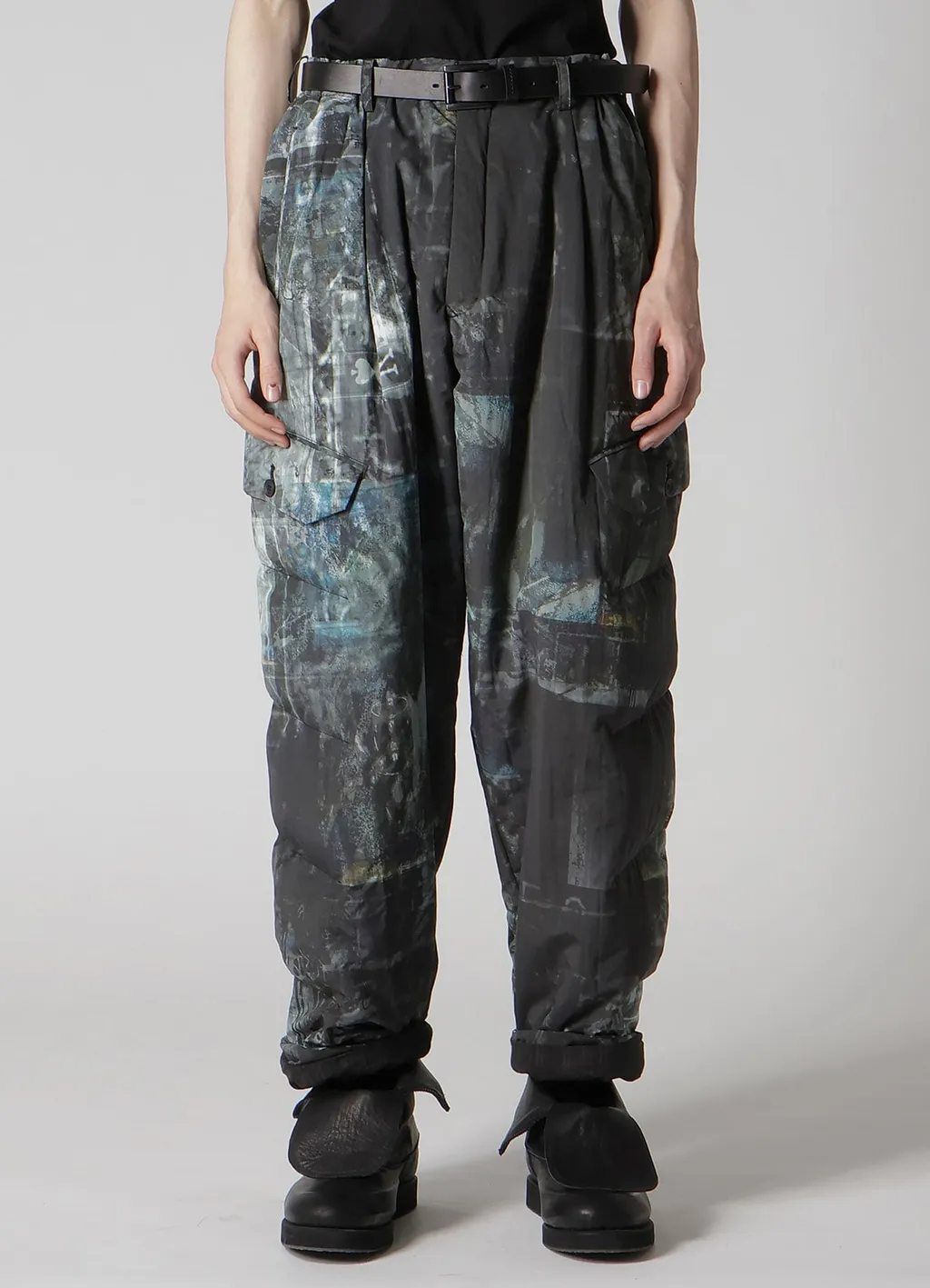 Diagonal Fpadded Printed Pants