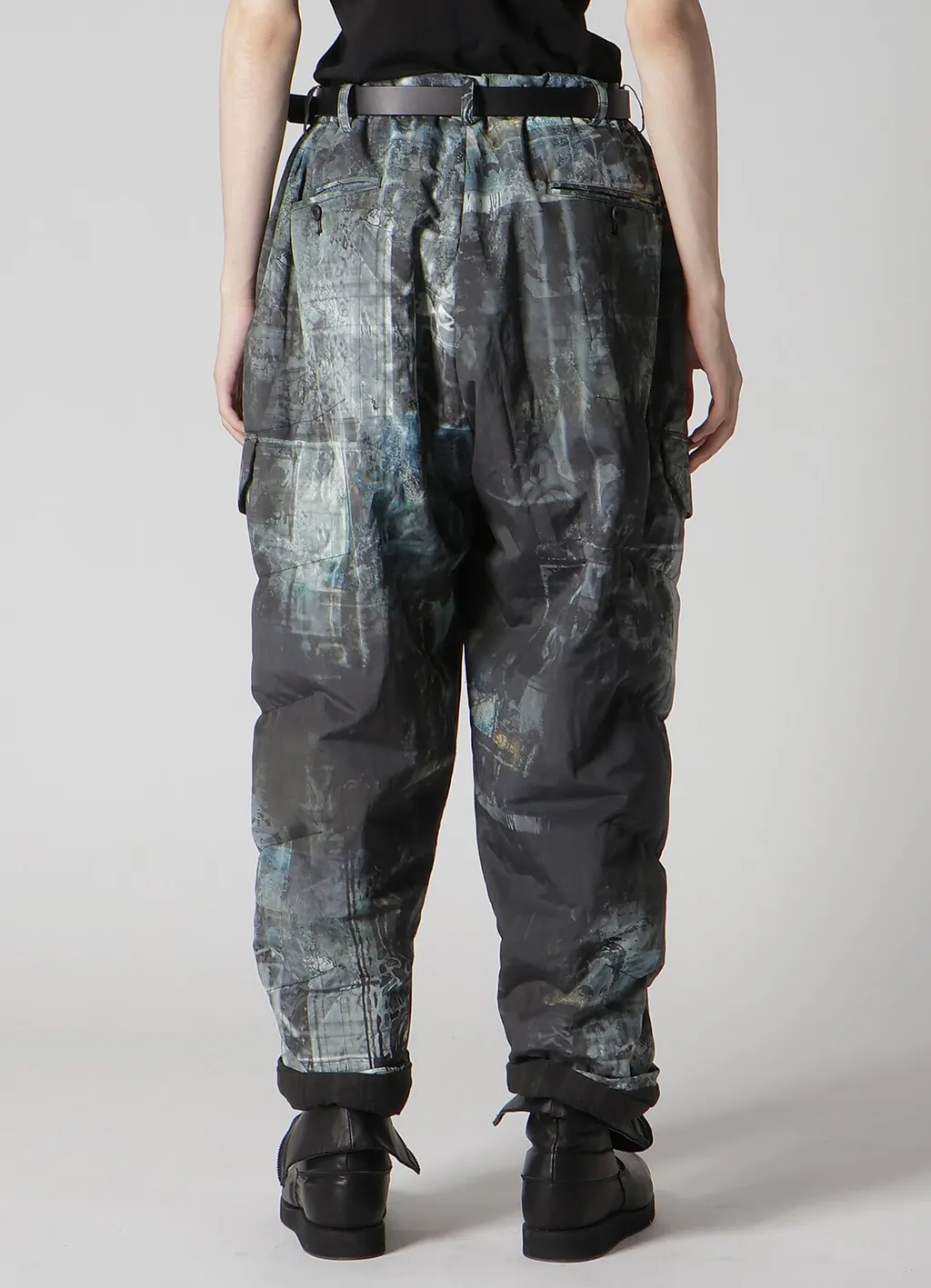 Diagonal Fpadded Printed Pants