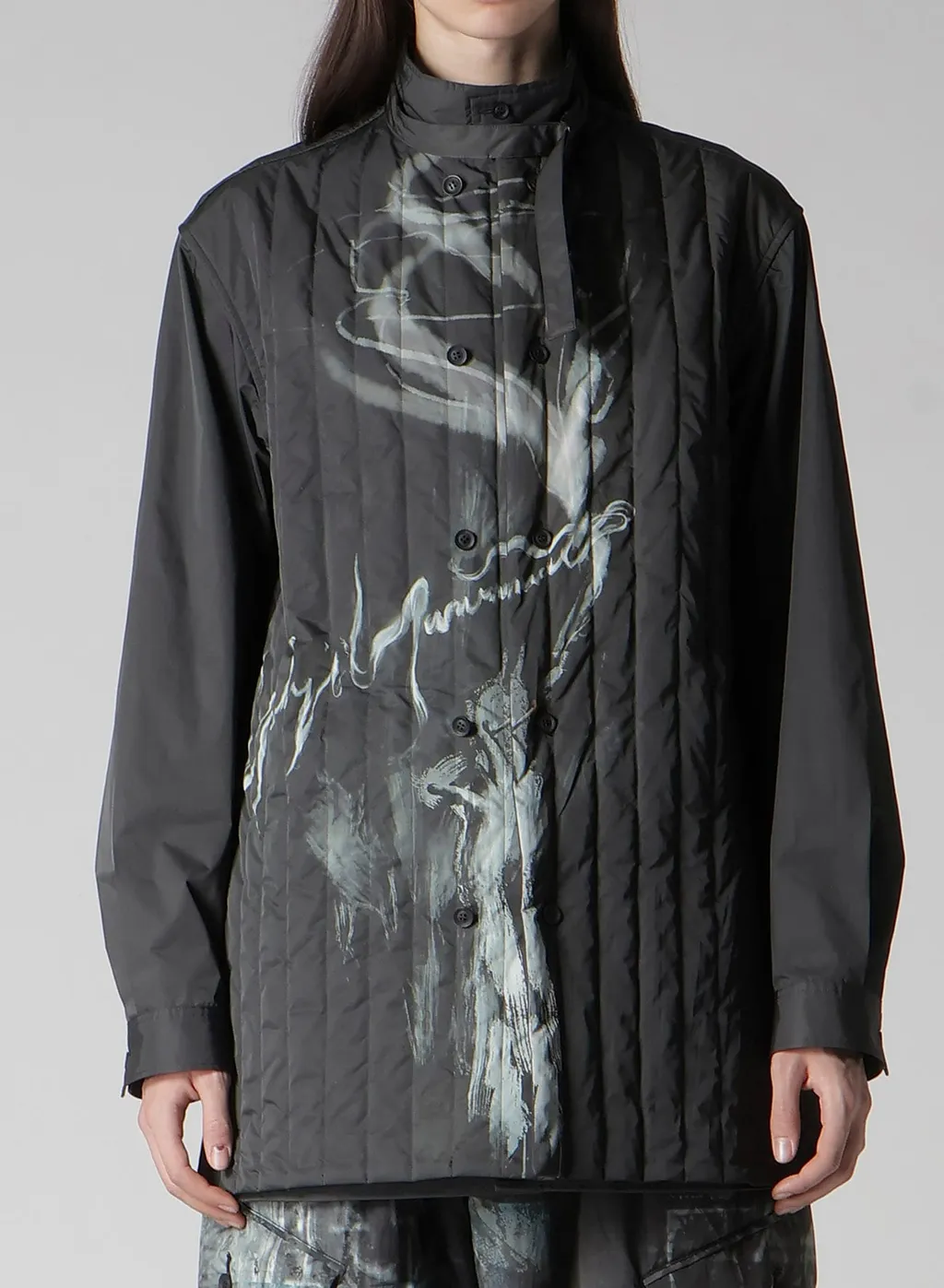 Tobacco Printed Padded Blouse