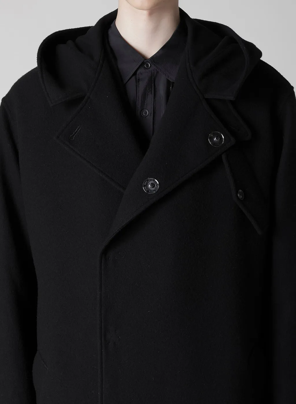 Airy Mosser Hooded Coat