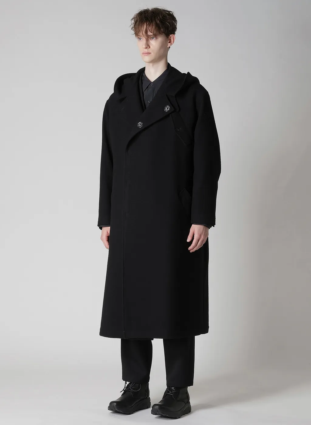 Airy Mosser Hooded Coat