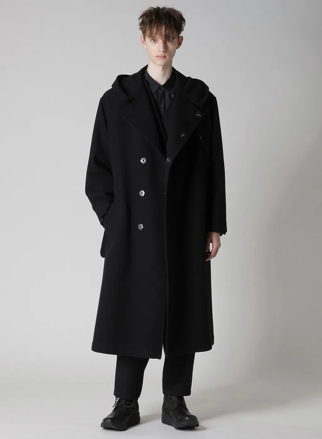 Airy Mosser Hooded Coat