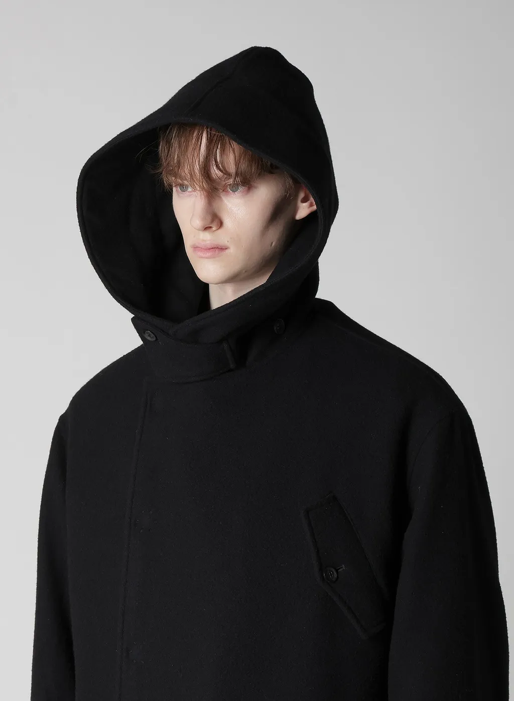 Airy Mosser Hooded Coat