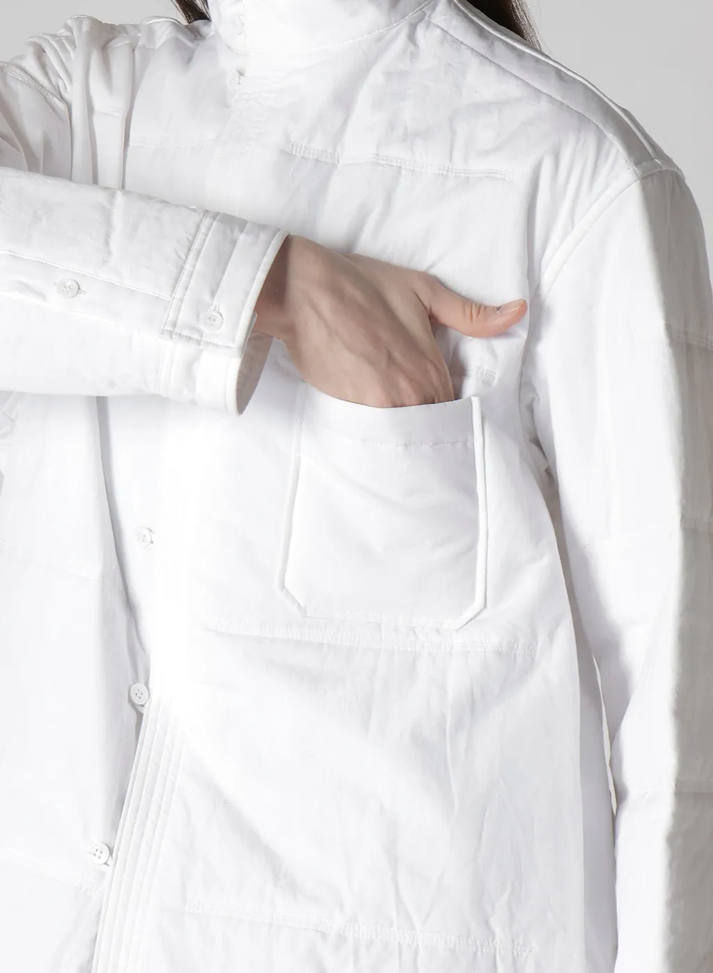 100/2 Broad Loop Button Padded Blouse