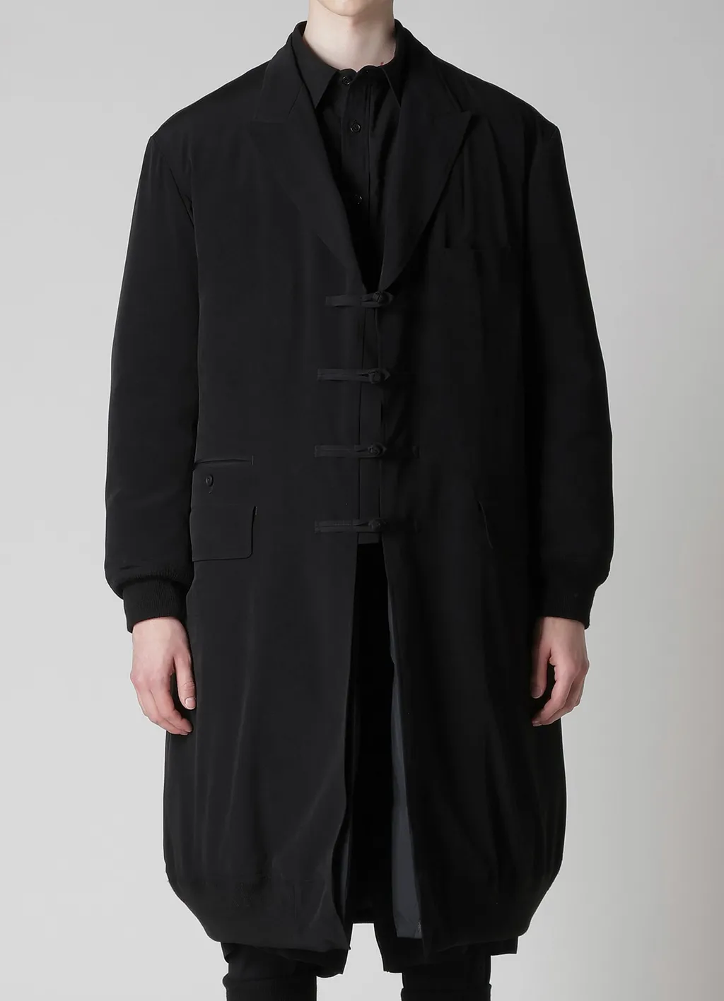 Ta Tuxedo Rib Combination Peaked Jacket