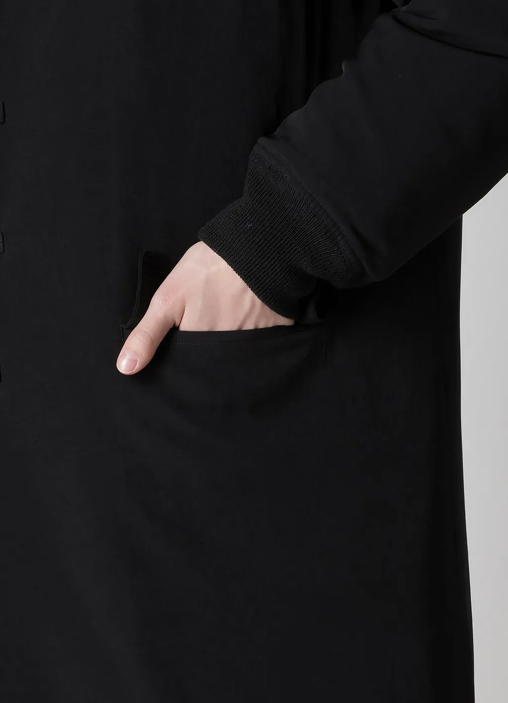 Ta Tuxedo Rib Combination Peaked Jacket