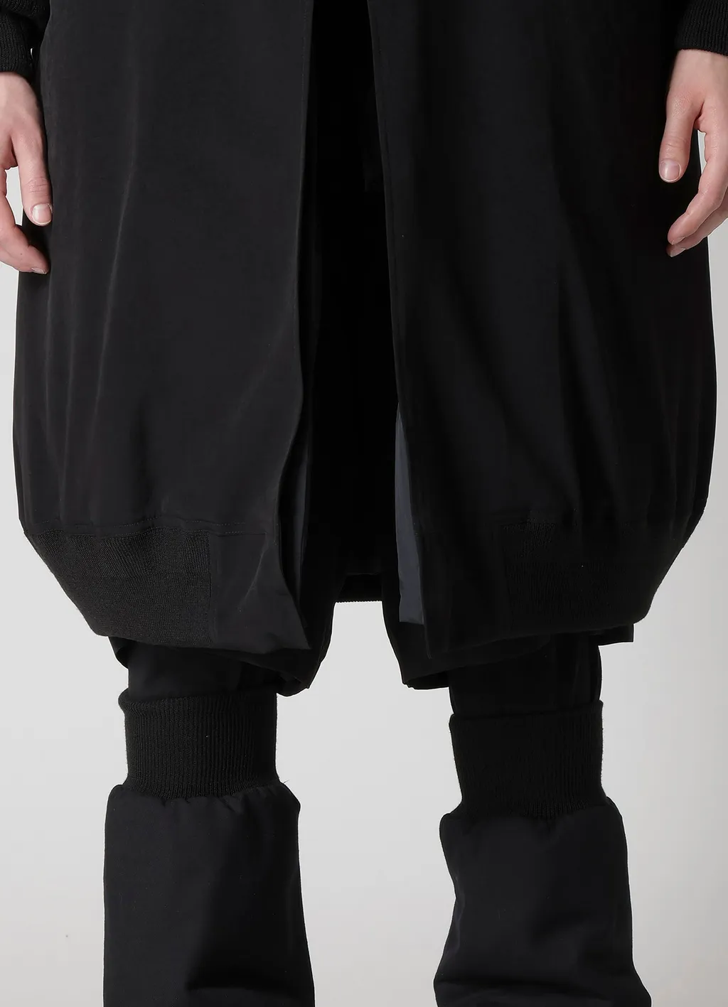 Ta Tuxedo Rib Combination Peaked Jacket
