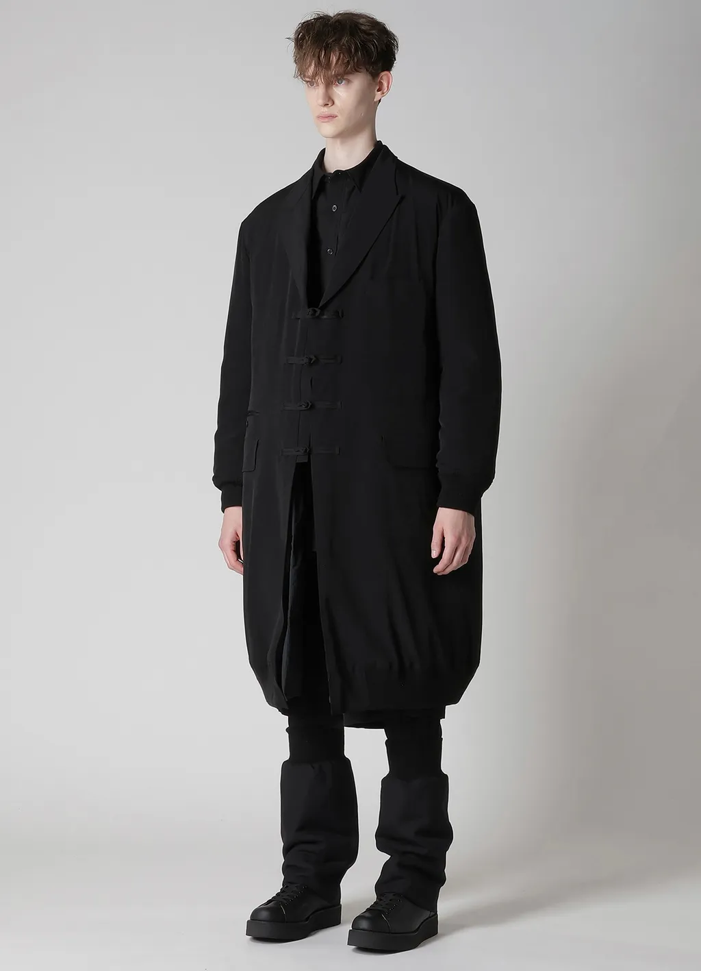 Ta Tuxedo Rib Combination Peaked Jacket
