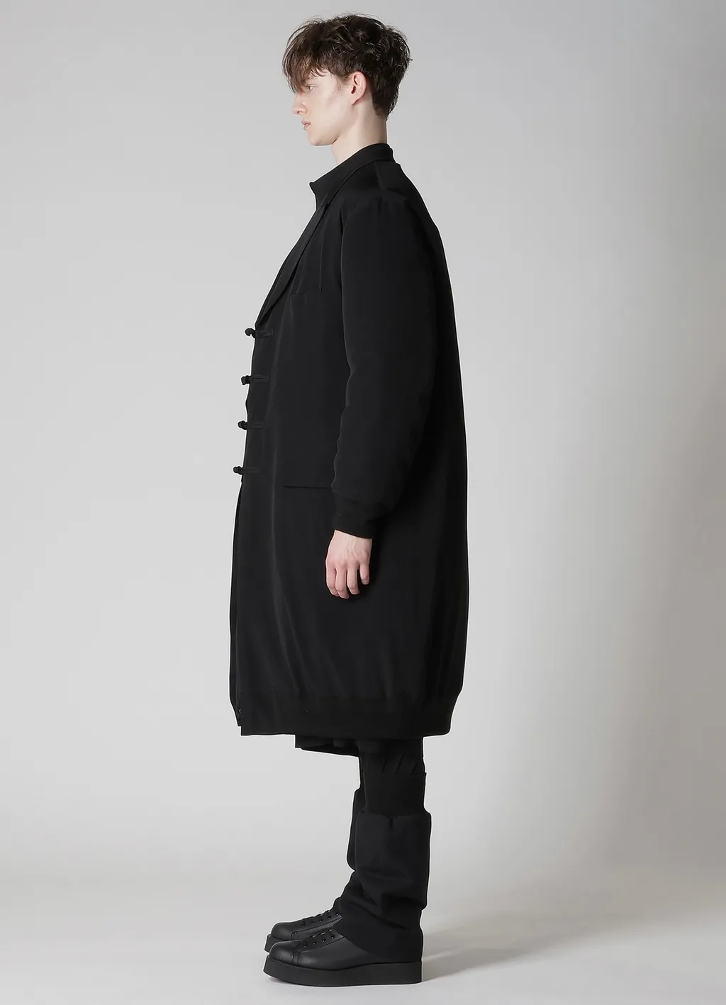 Ta Tuxedo Rib Combination Peaked Jacket