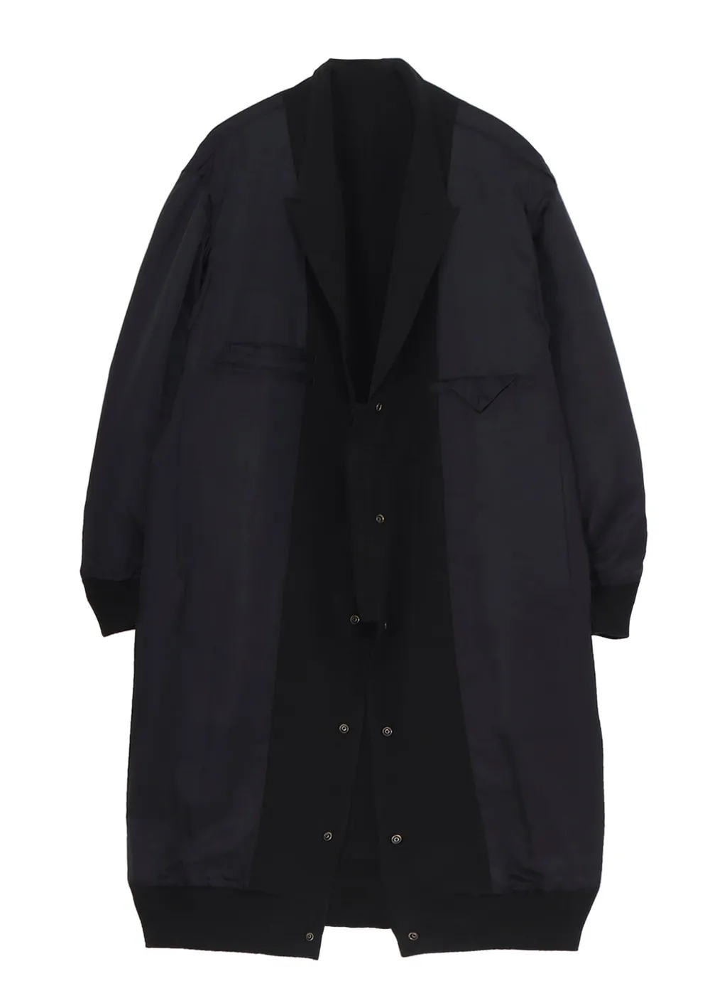 Ta Tuxedo Rib Combination Peaked Jacket