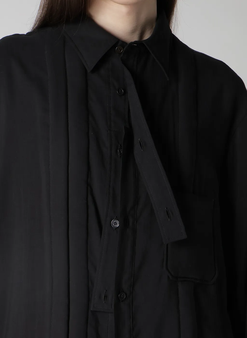 Cellulose Lawn Double Placket Padded Blouse