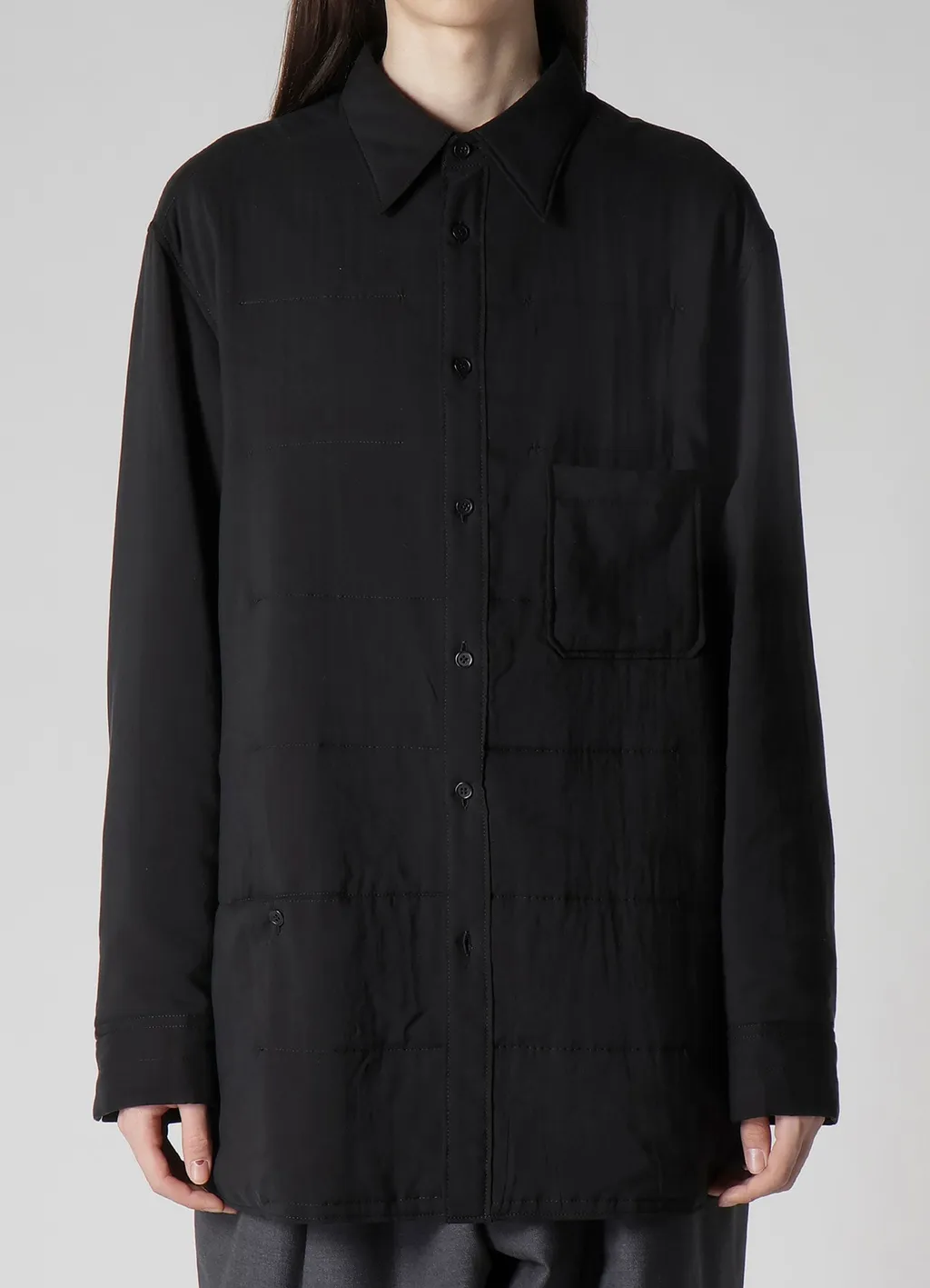 Cellulose Lawn Pk Detail Padded Blouse