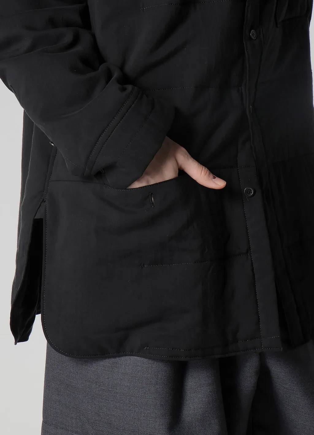 Cellulose Lawn Pk Detail Padded Blouse