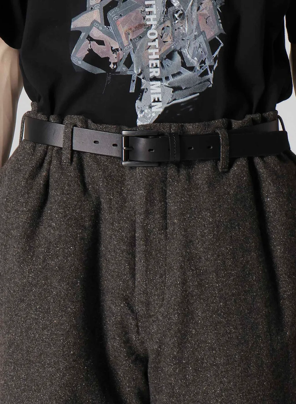 Silk Nep Tweed Side Pocket Pants With Liner