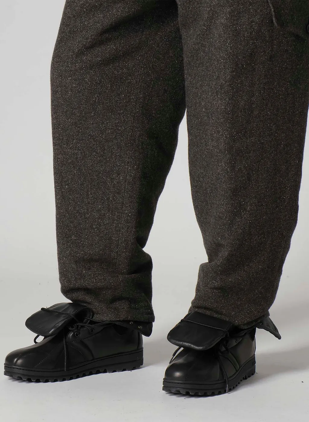 Silk Nep Tweed Side Pocket Pants With Liner