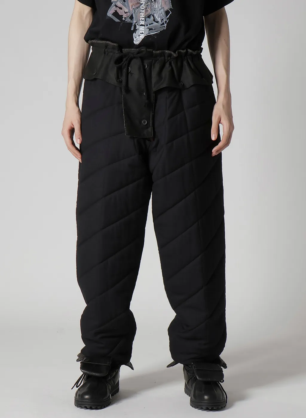 Silk Nep Tweed Side Pocket Pants With Liner