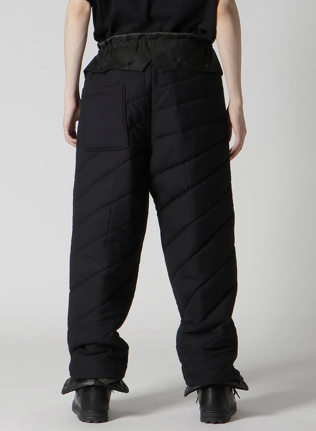 Silk Nep Tweed Side Pocket Pants With Liner