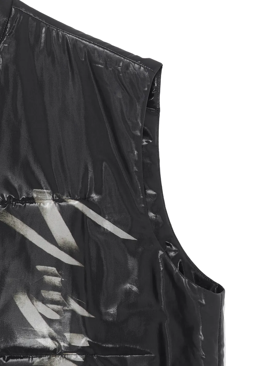 Paper Logo Printed Chinese Collar Vest