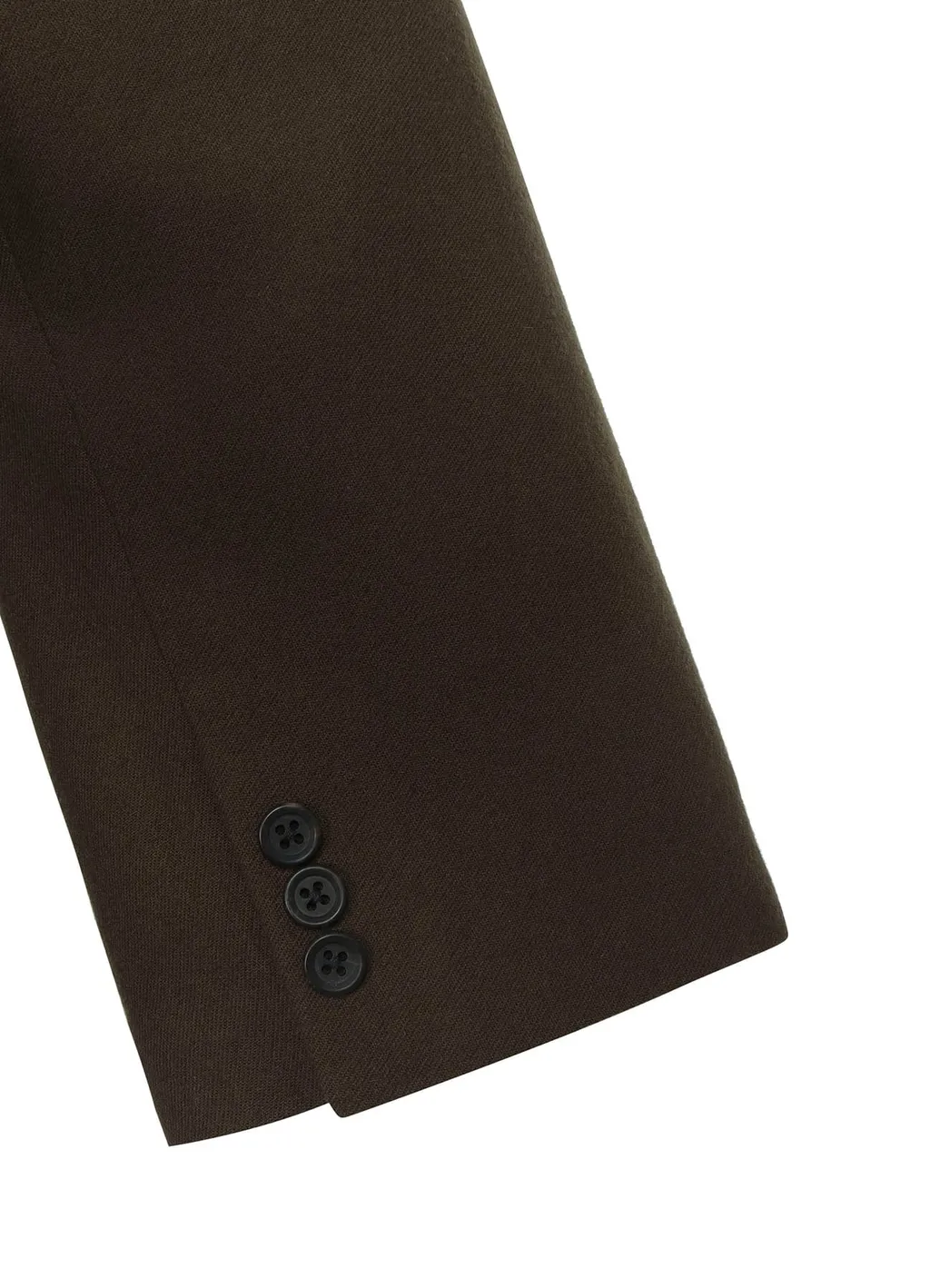 Flannel Khaki Belted Long Jacket With Liner