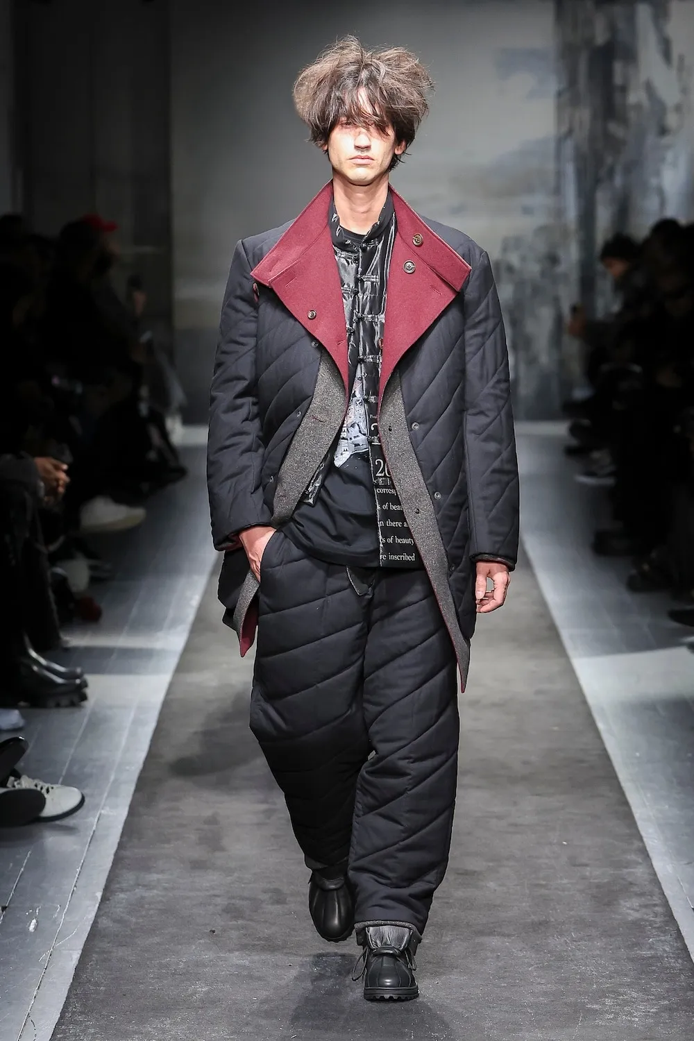 Dark Red Reversible Jacket With Liner