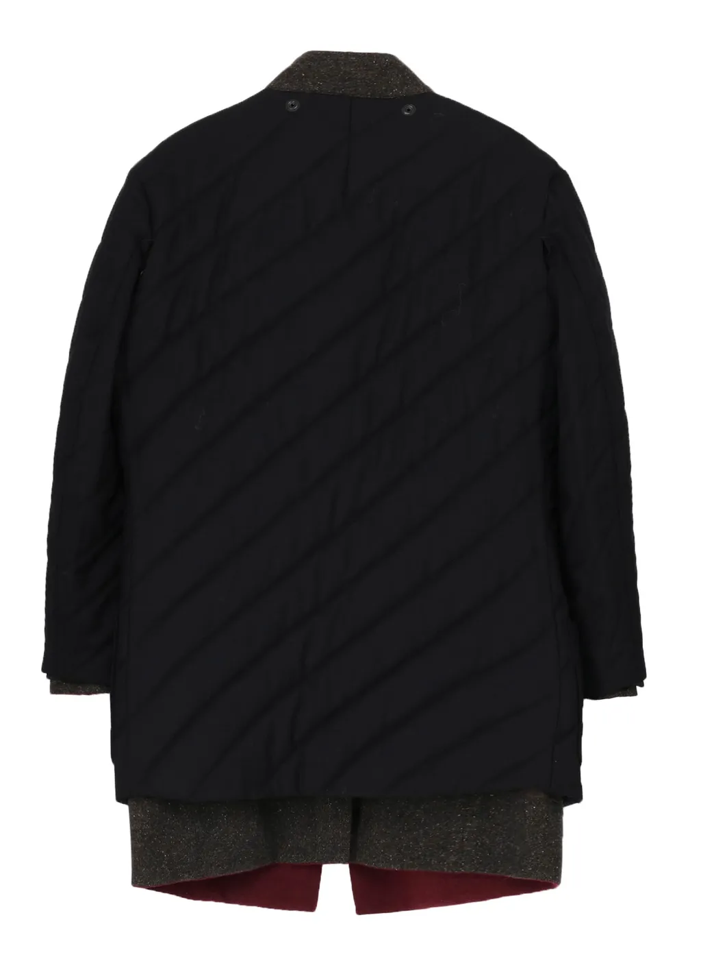 Dark Red Reversible Jacket With Liner
