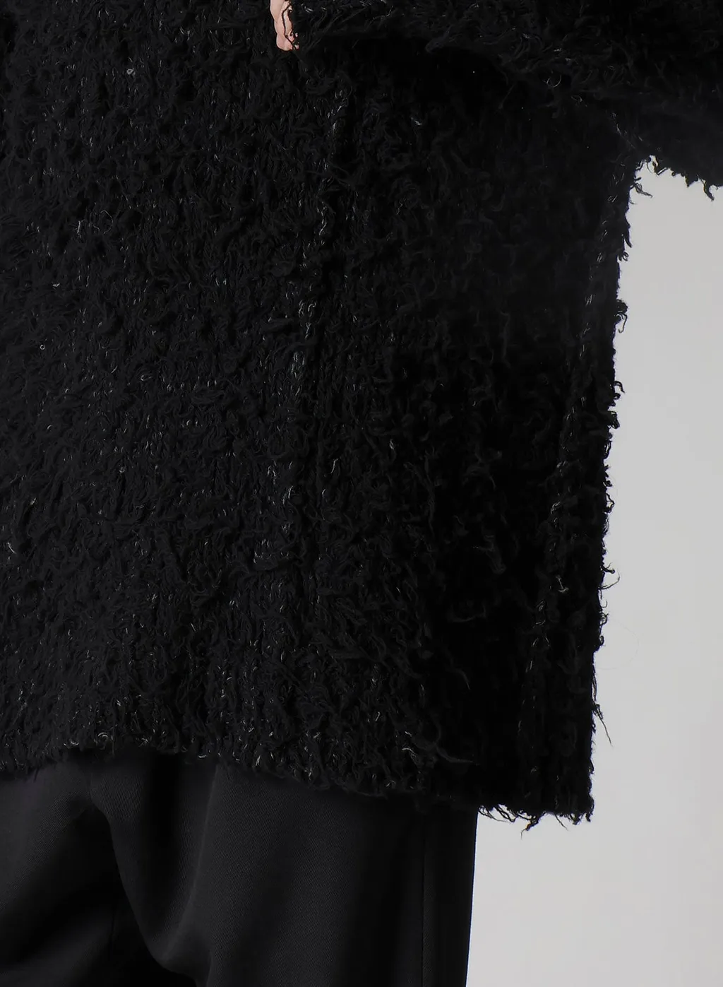 3G1P Brushed Plain Stitch Round Neck Po