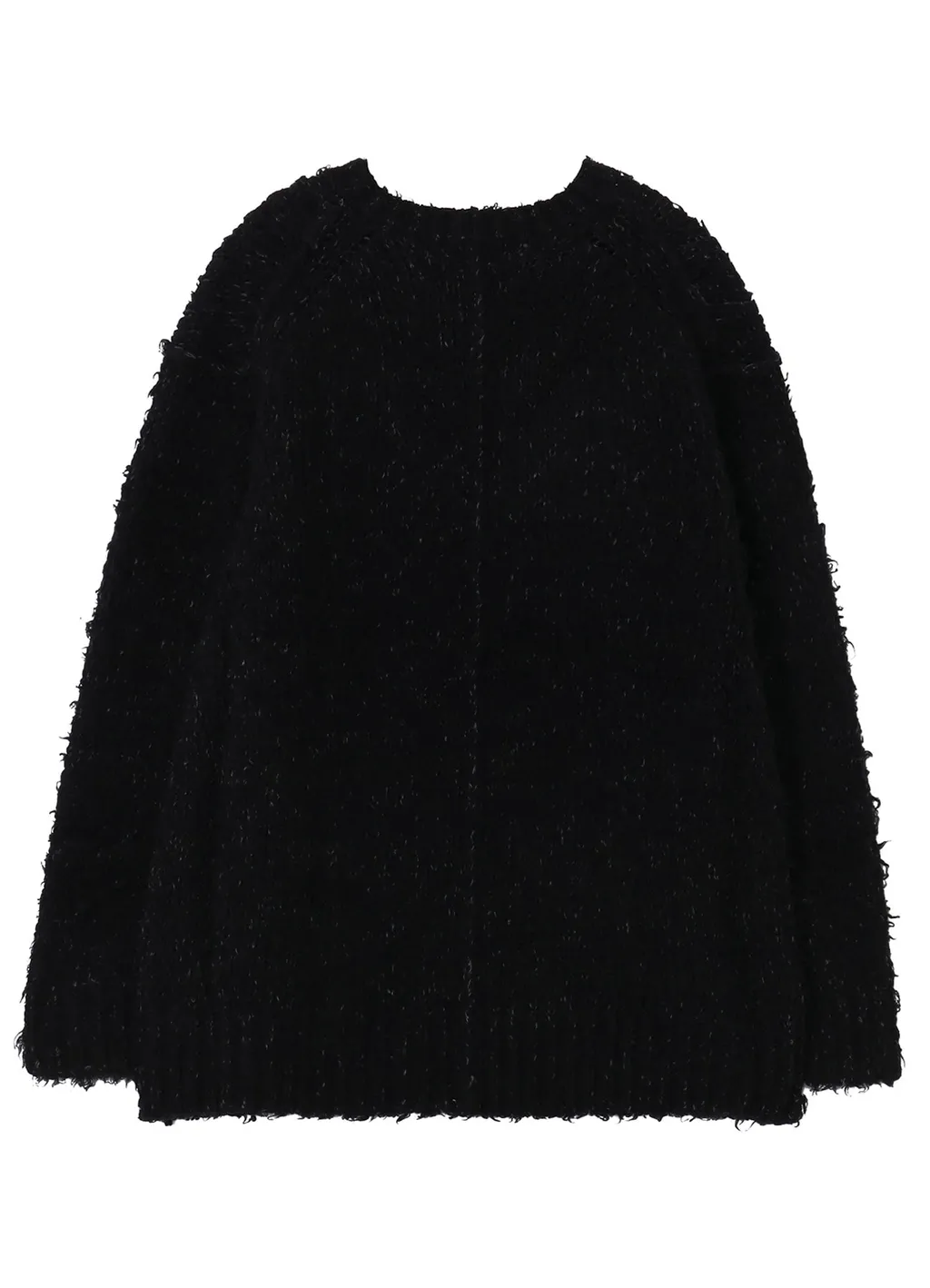 3G1P Brushed Plain Stitch Round Neck Po