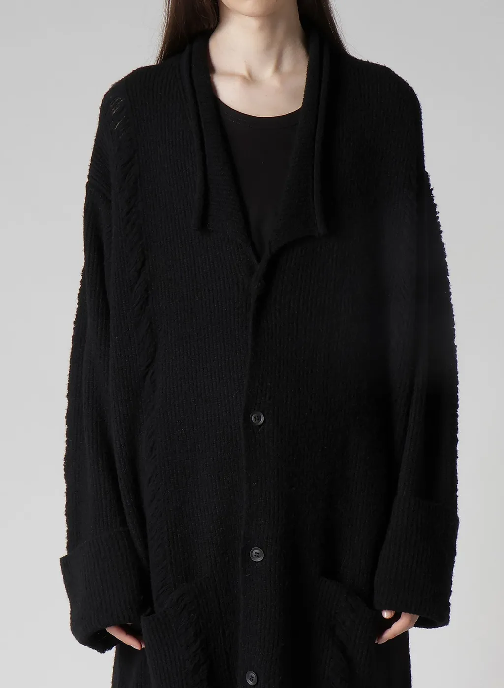 7G3P Half Cardigan Crushed Long Cardigan