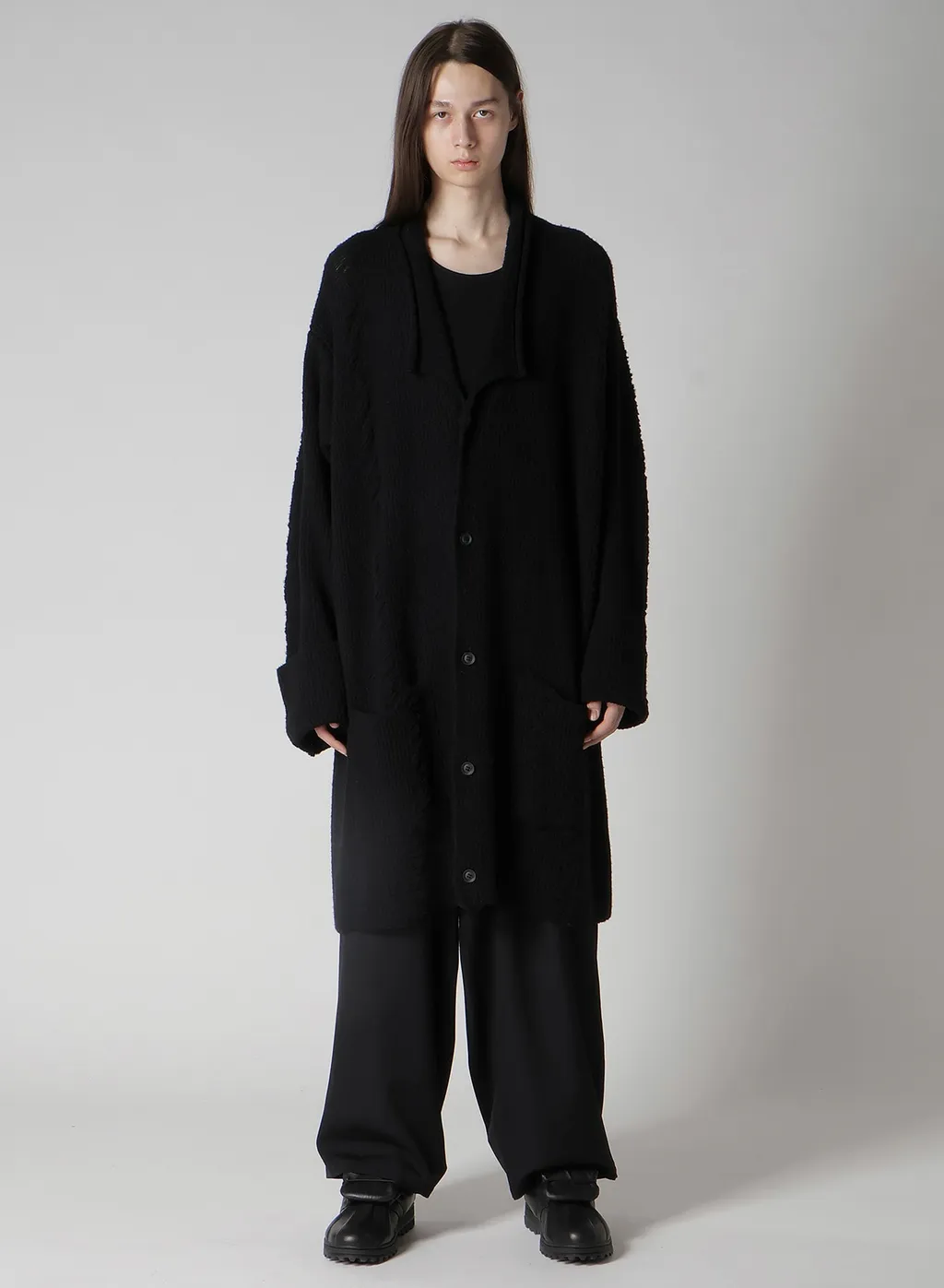 7G3P Half Cardigan Crushed Long Cardigan