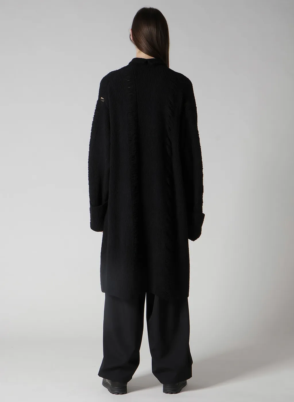 7G3P Half Cardigan Crushed Long Cardigan