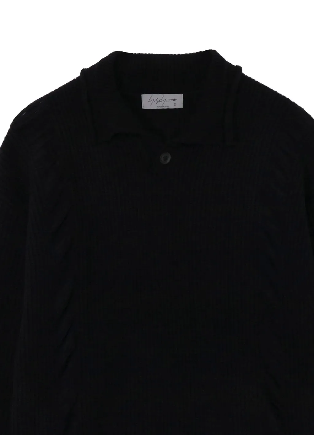 7G3P Half Cardigan One Button Polo Po