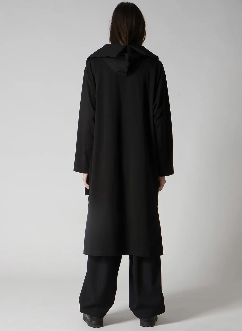 30/-High D Cotton Jersey Padded Long Coat