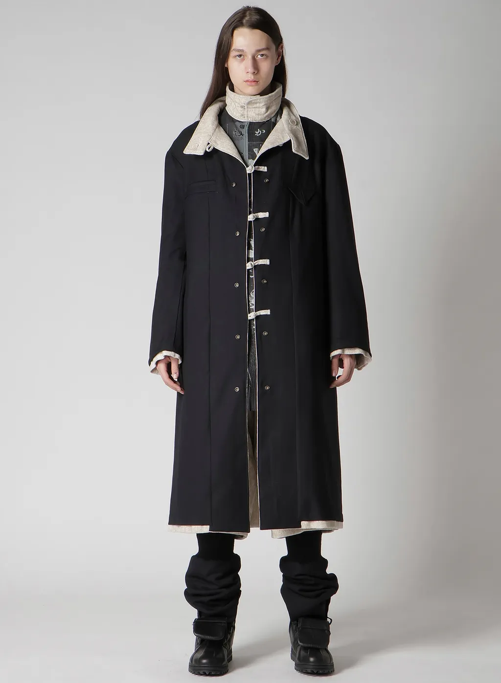 Linen Velvet Stand Collar Jacket With Liner