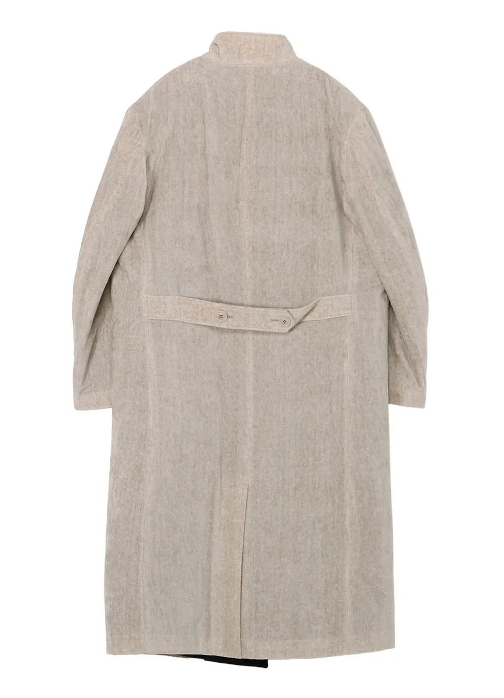 Linen Velvet Stand Collar Jacket With Liner