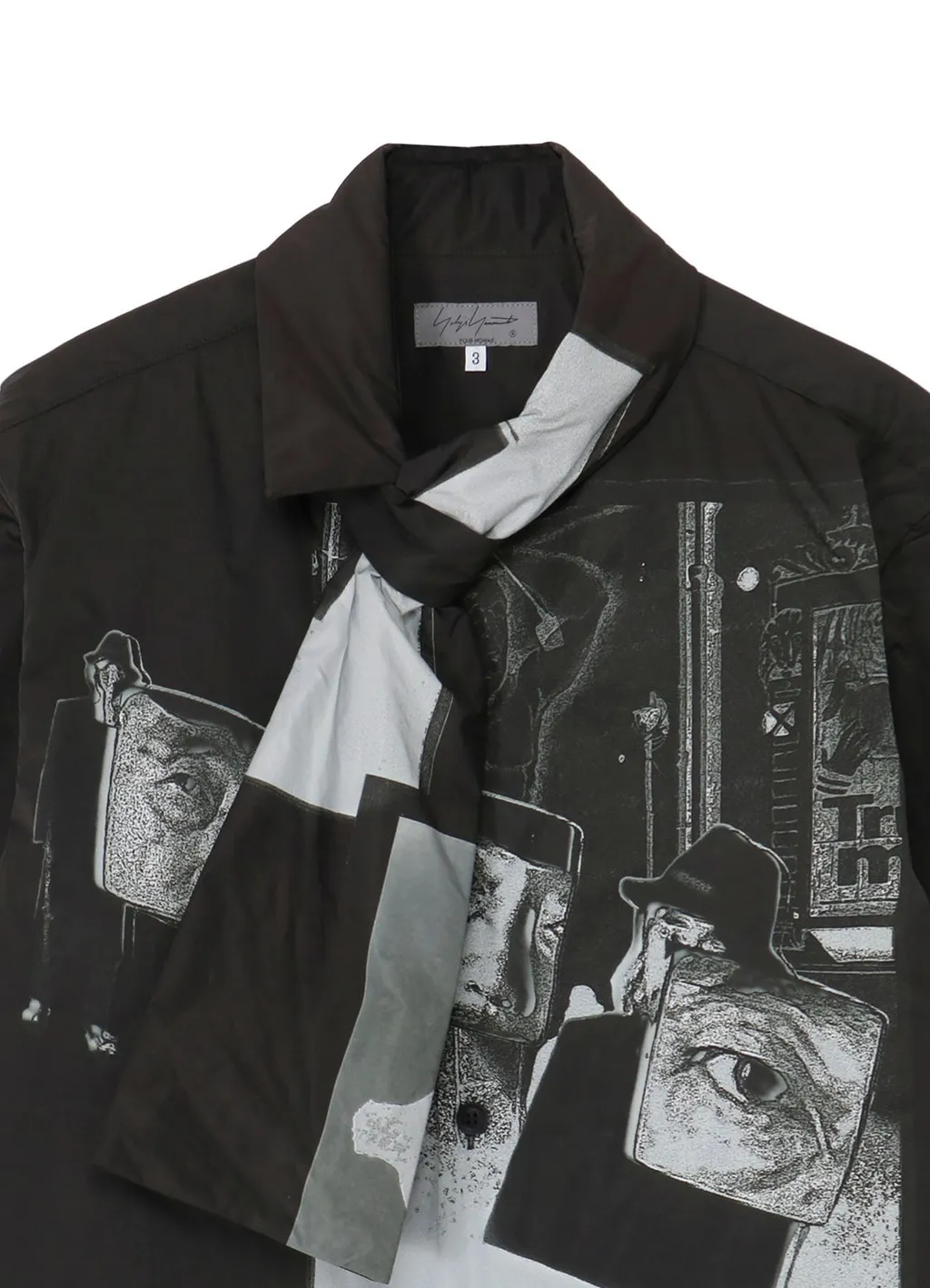 Stole Detail Printed Padded Blouse