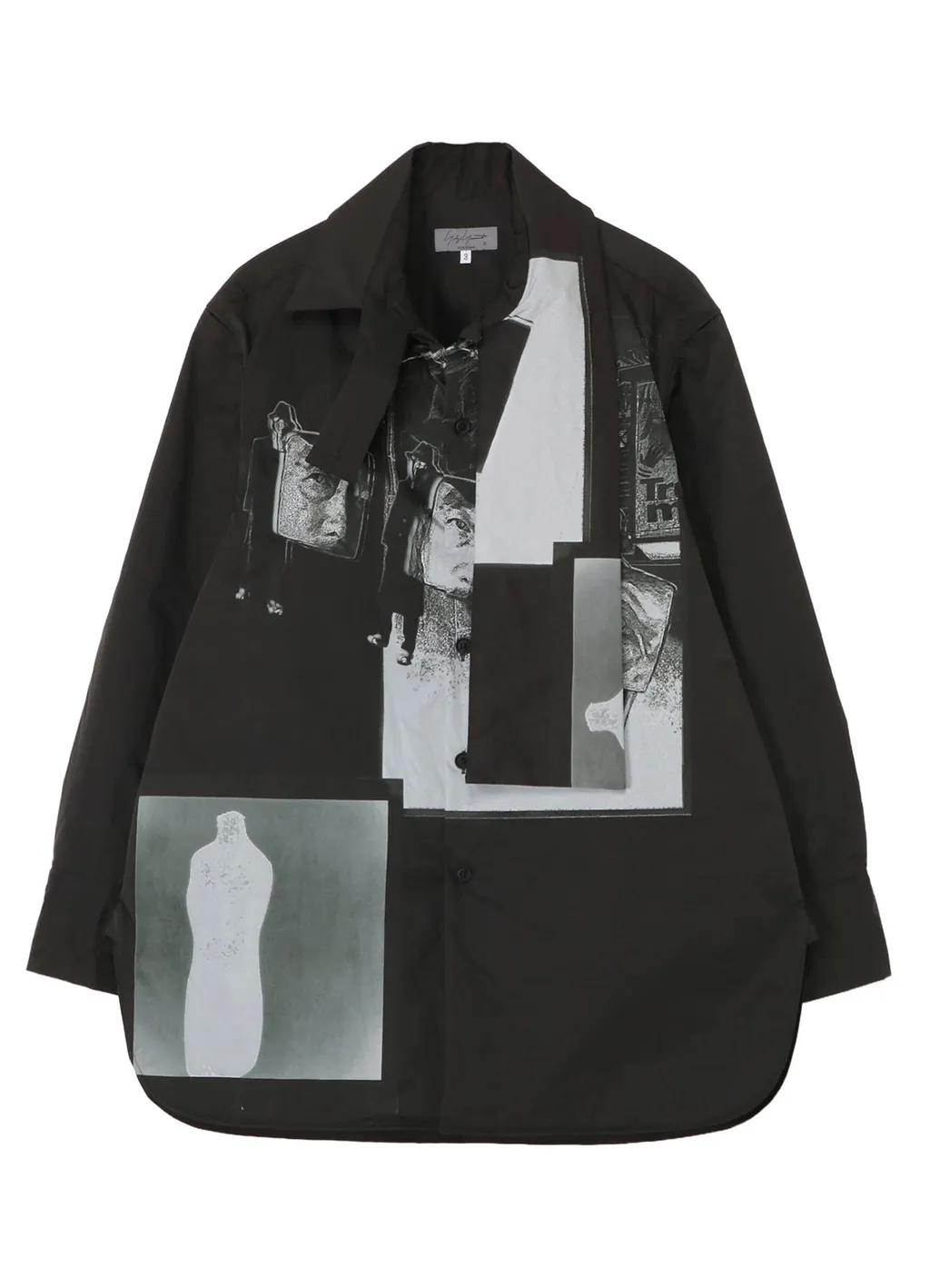 Stole Detail Printed Padded Blouse