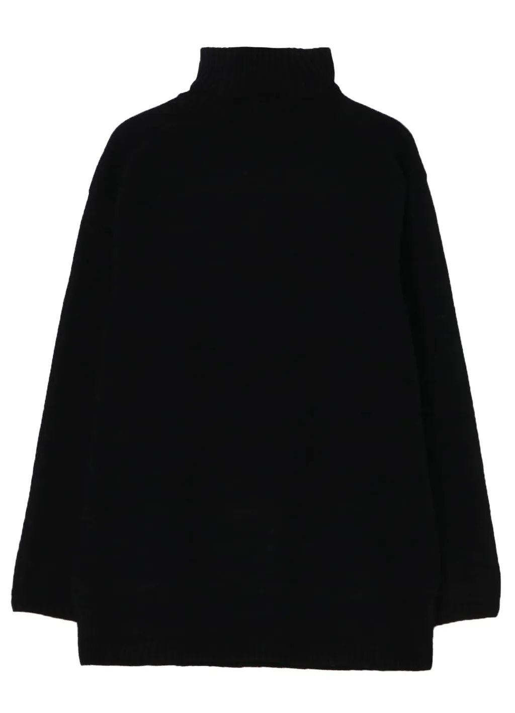 Flower Designed Turtle Neck Knit
