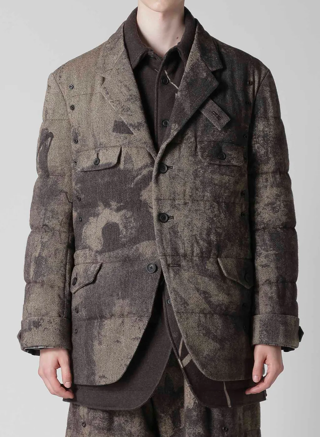 Collage Printed Padded Jacket