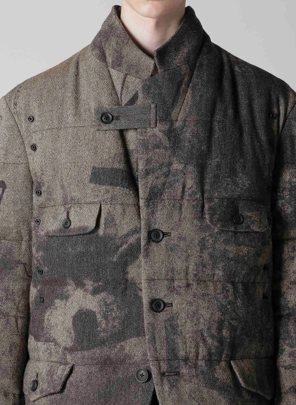 Collage Printed Padded Jacket