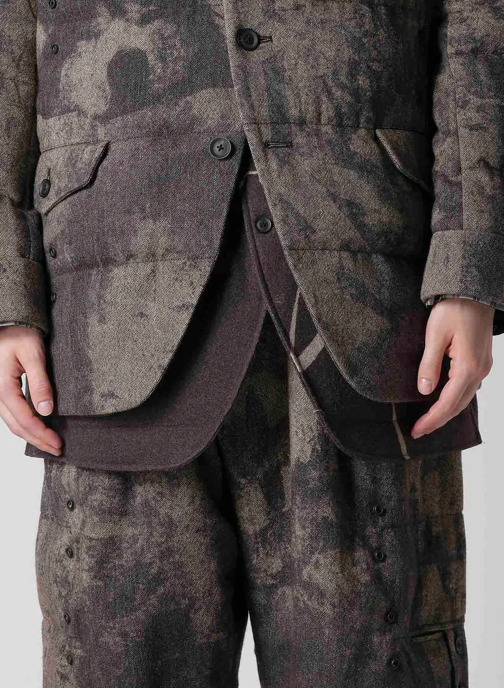 Collage Printed Padded Jacket