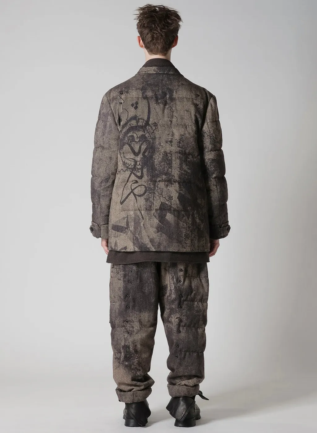 Collage Printed Padded Jacket
