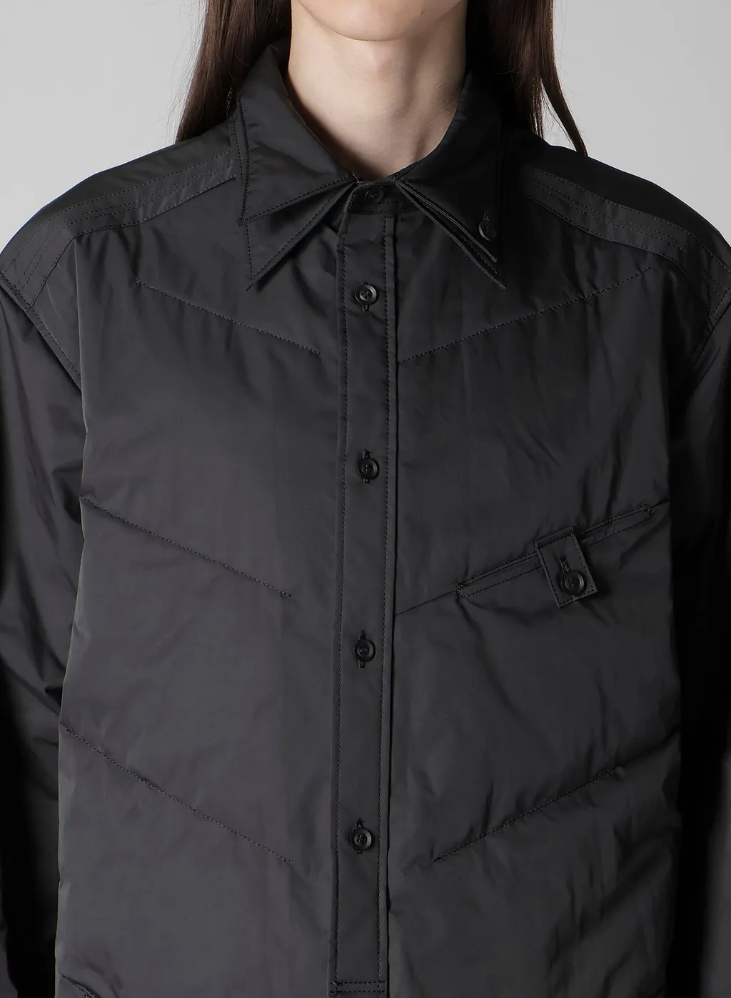 Pe Tafetta Pt Bk 2Collar Diagonal Padded S