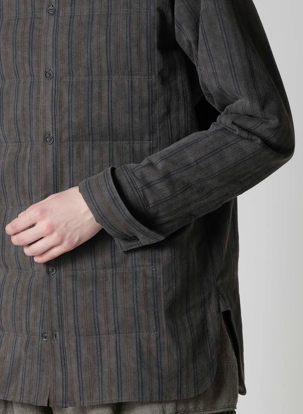 Cotton St Pigment Washed St Blouse With Lining