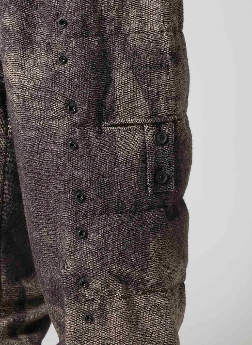 Collage Printed Herringbone Pants